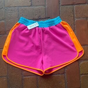 WHY Women's High Waist Colorful Shorts